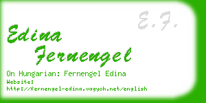 edina fernengel business card